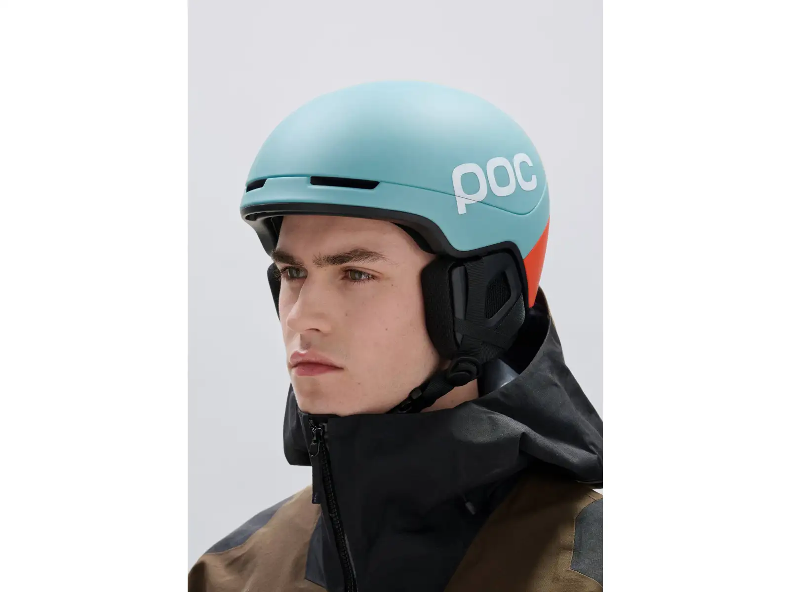 POC Obex Contour Skihelm Indicolite Blue Matt/Carnelian Orange Matt