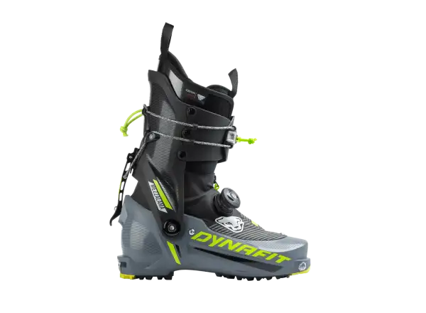 Dynafit Mezzalama Speed Touring Skischuhe in Magnet/Neon Yellow.