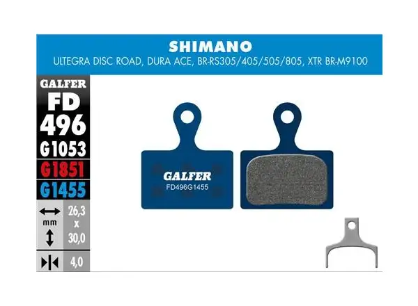 Galfer FD496 Road G1455 Bremsbeläge für Shimano