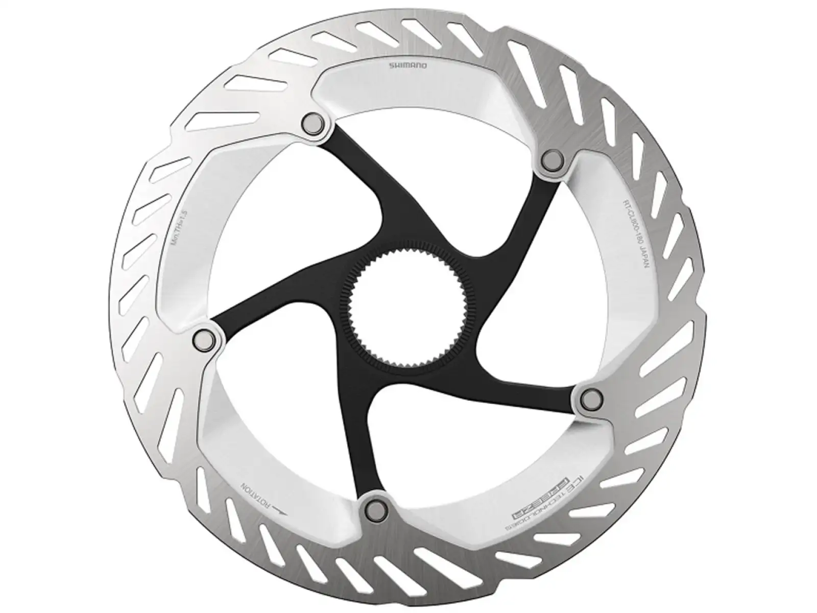 Shimano RT-CL800 Bremsscheibe 180 mm, Center Lock, Ice Tech, Außen-Lockring