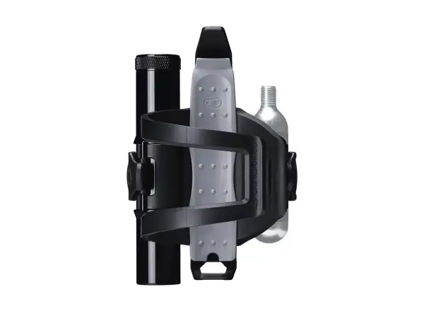 Crankbrothers S.O.S. BC18 Flaschenhalter und Werkzeugset in Schwarz.