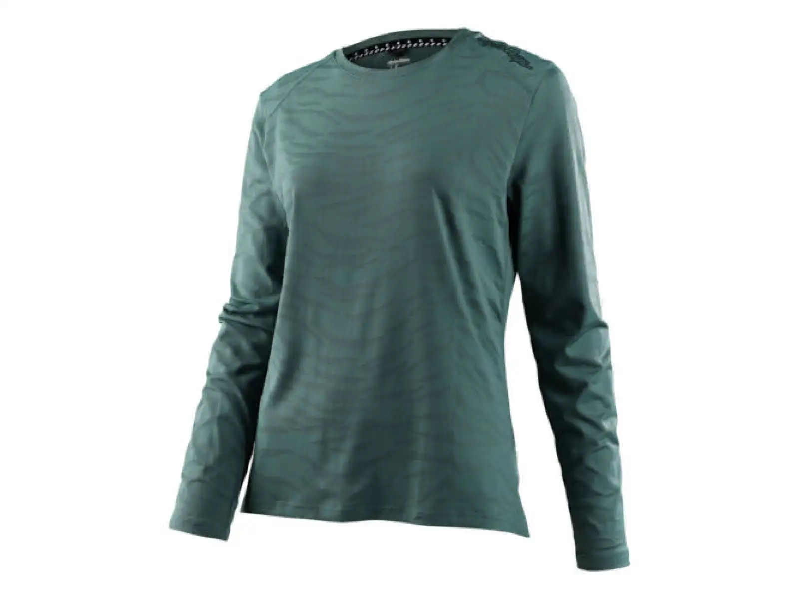 Troy Lee Designs Lilium Damen-Trikot mit kurzen Ärmeln Tiger Jacquard Steel Green