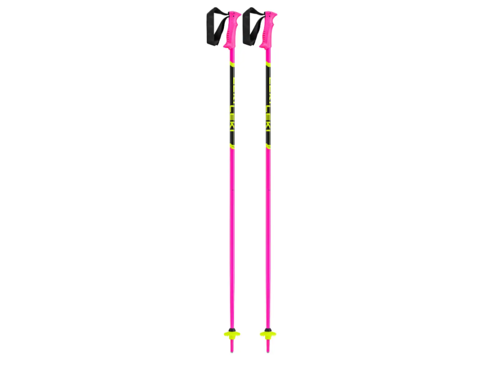 Leki Racing Kids Kinder-Skistöcke Neonpink/schwarz/Neongelb