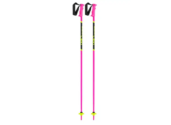 Leki Racing Kids Kinder-Skistöcke Neonpink/schwarz/Neongelb