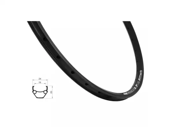 Remerx Dragon Line 719 Felge MTB 26" Disc, schwarz