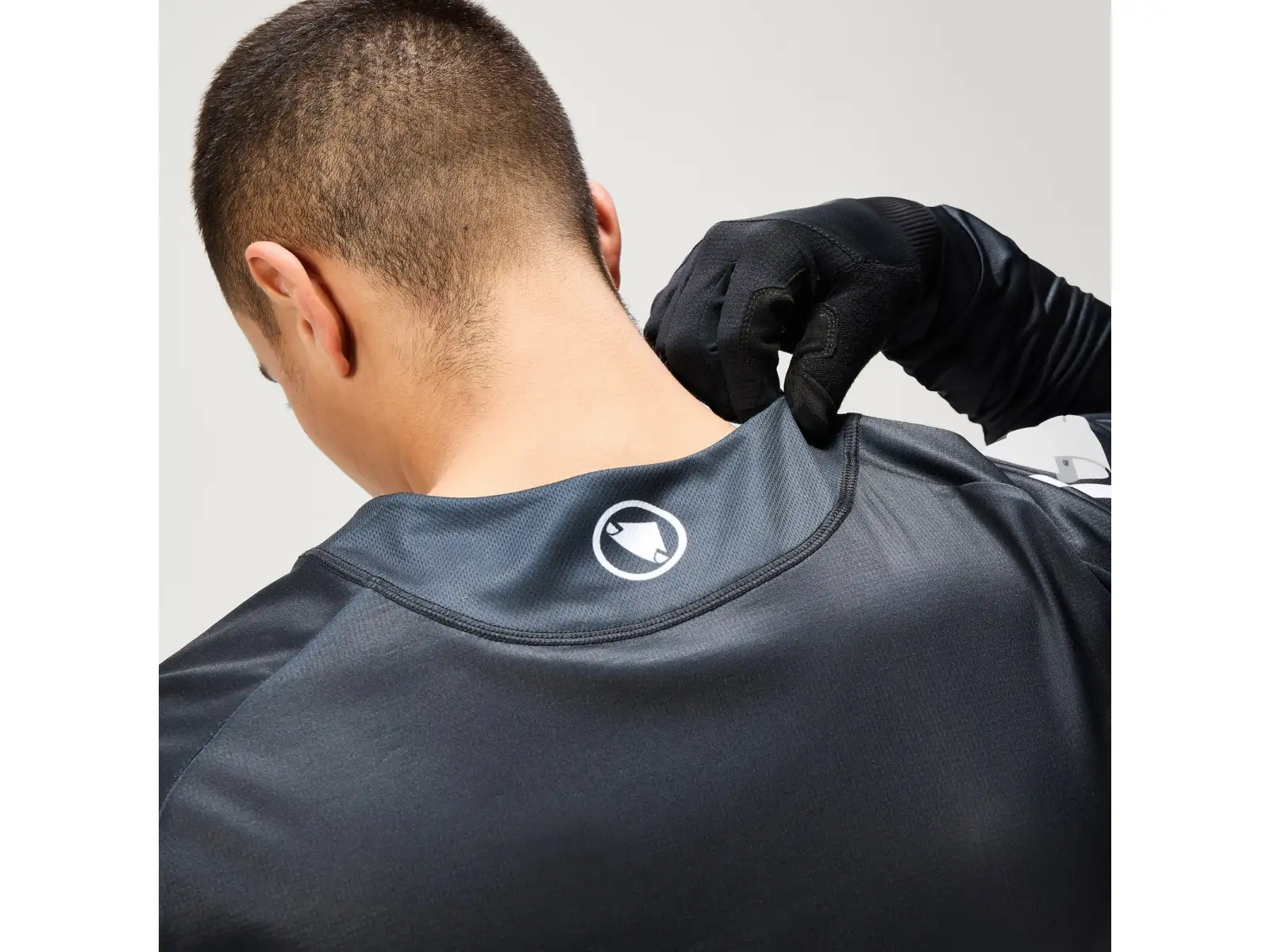 Endura Core Printed L/S Tee Herrentrikot Langarm Black