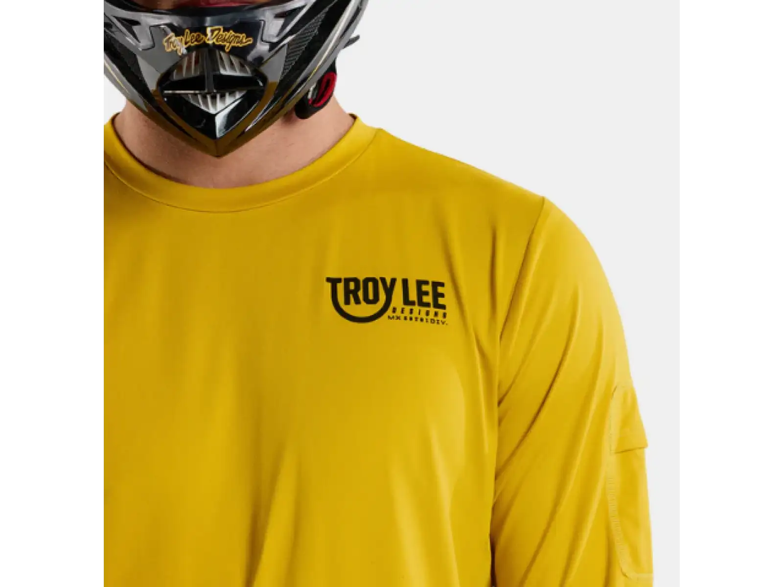 Troy Lee Designs Ruckus Ride Tee Herren langarm Trikot Eyez Safron