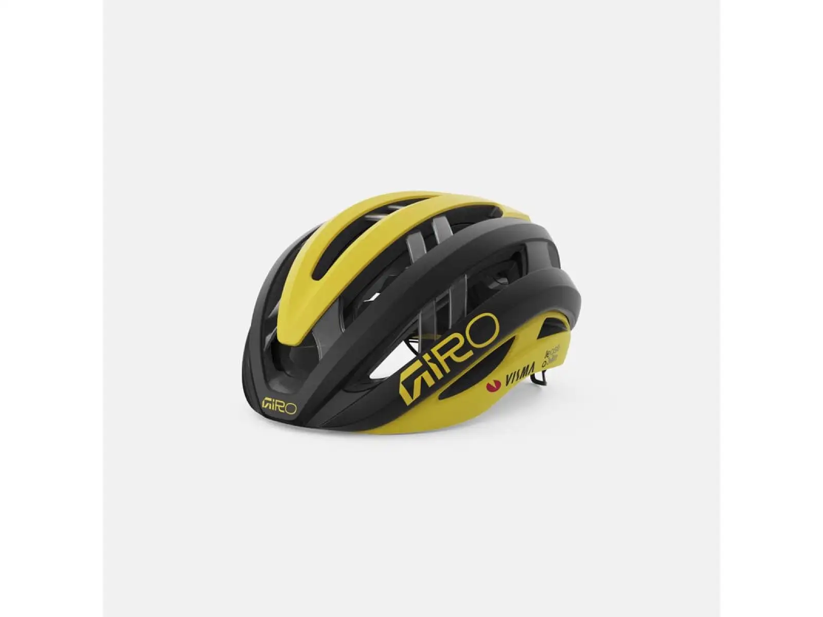GIRO Aries Spherical Helm Mattschwarz/Gelb Visma