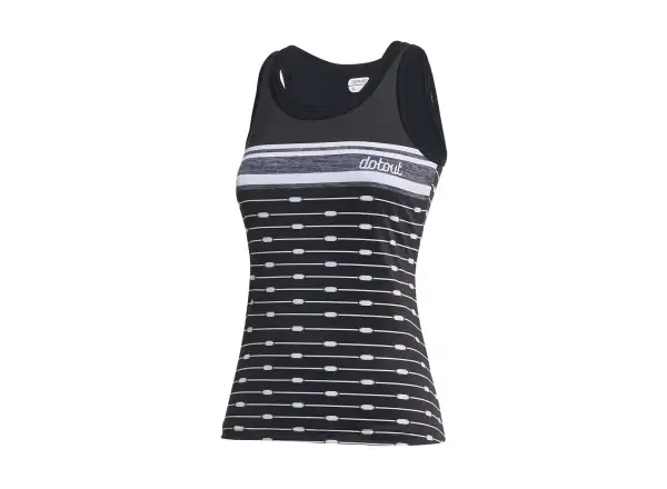 Dotout Touch W ärmelloses Damen-Trikot Schwarz