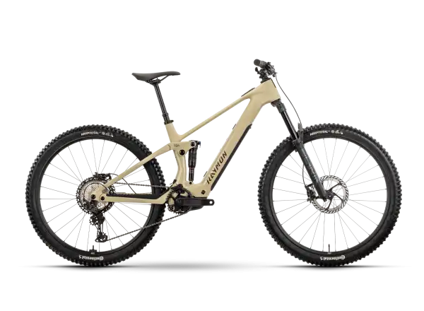 Raymon Airok Pro vollgefedertes E-Bike Popcorn Stealth/Caramel