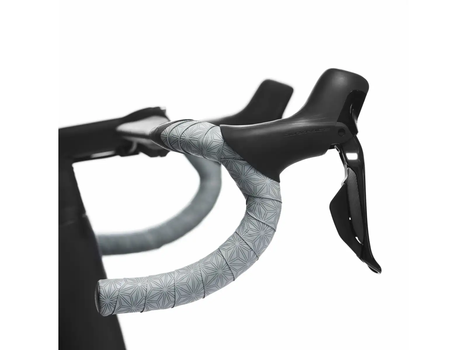Supacaz Super Sticky Kush Classic Lenkerband Gun Metal mit Ano Black Plugs