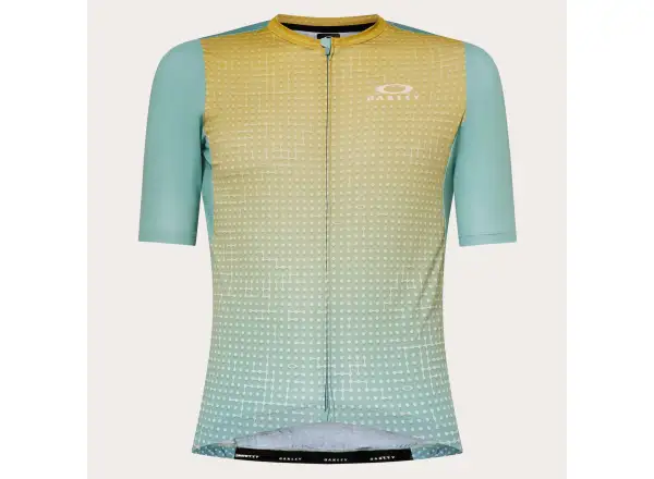 Oakley Endurance Dazzle Camo Herren Trikot Kurzarm AOP Monogram Pacific Sulf
