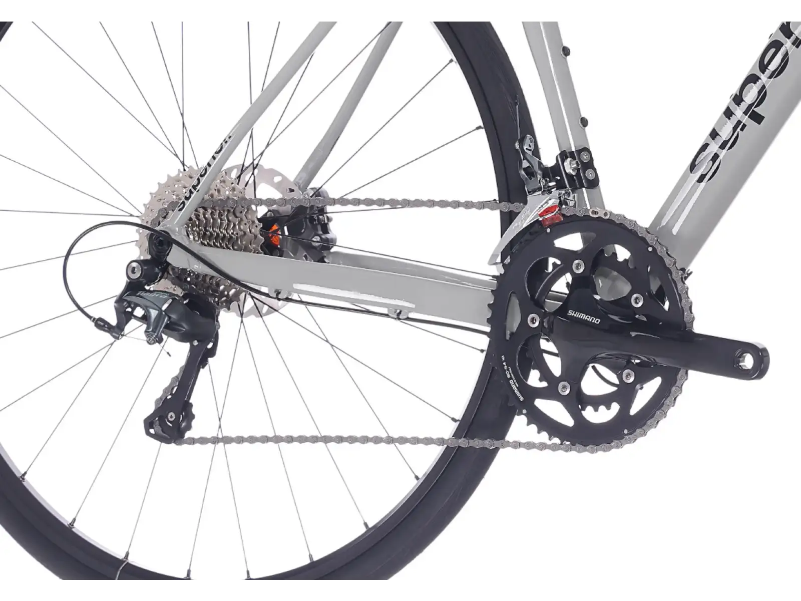 Superior X-Road 6.3 GF Rennrad gloss grey / black