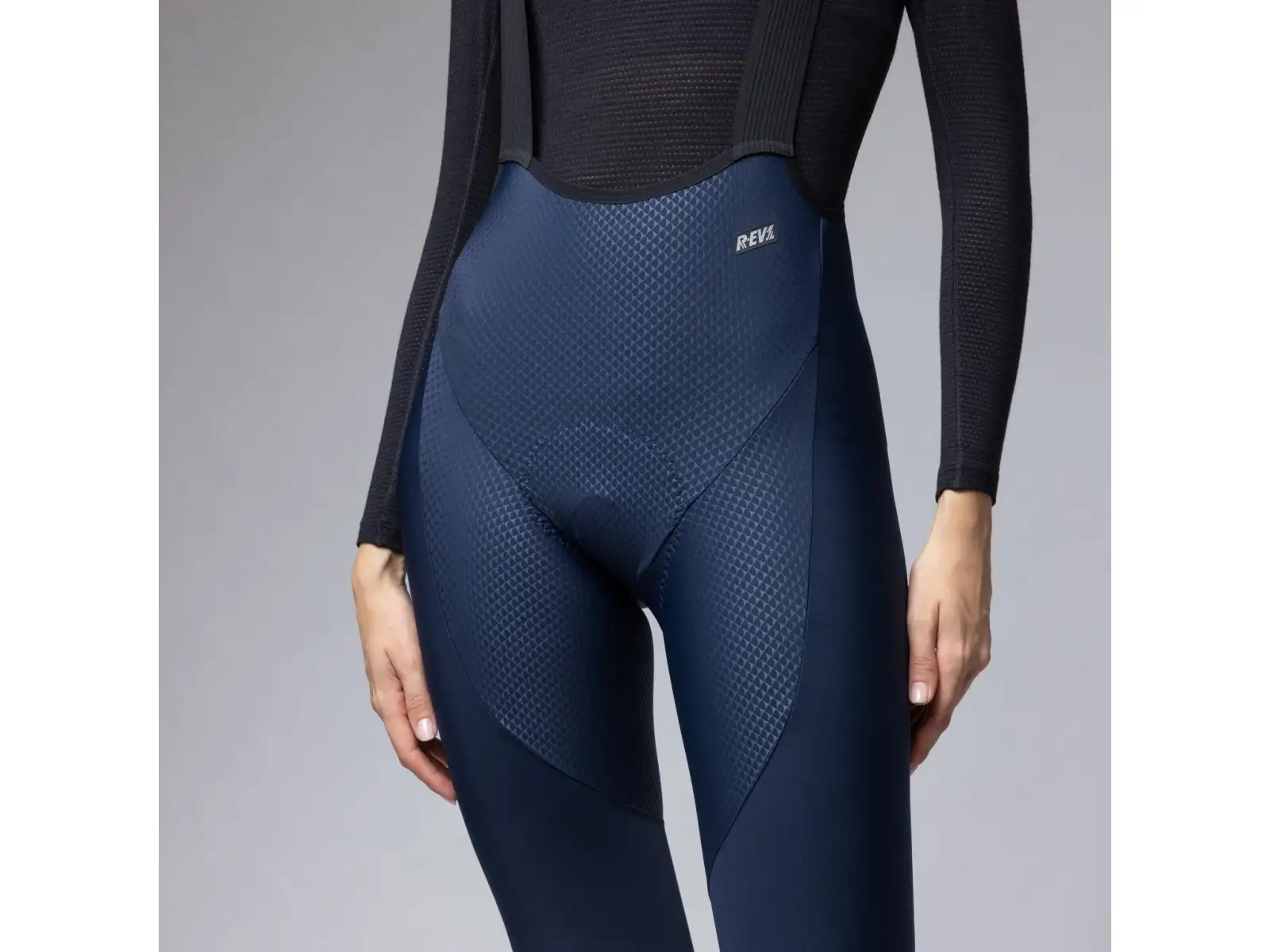Alé R-EV1 Voltage Damen Winter 3/4 Radhose Midnight Blue