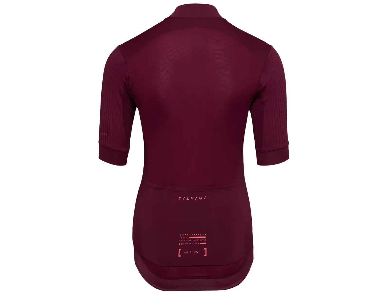Silvini Trafoia Damen-Trikot Kurzarm Merlot