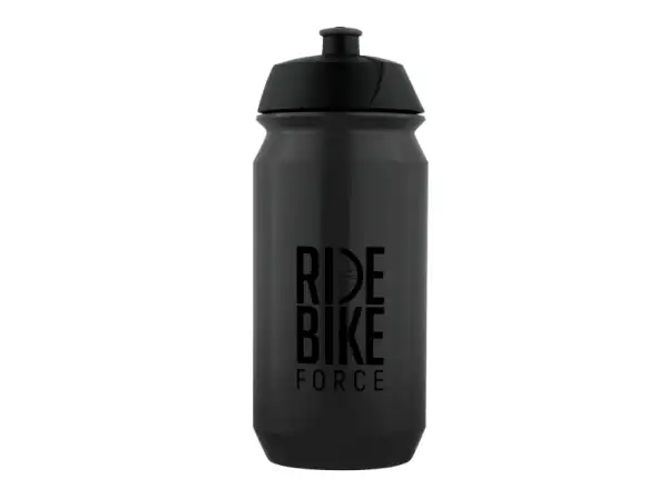 Force Ride Bike Fahrradflasche 500 ml transparent schwarz/schwarz