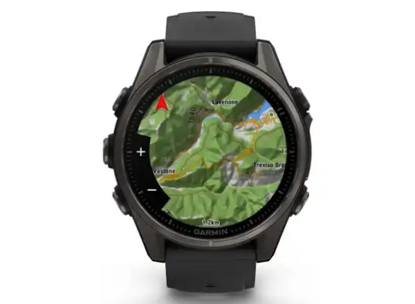 Garmin fenix 8 - 43 mm AMOLED Sapphire Smartwatches Carbon titanium Black/Pebble grey