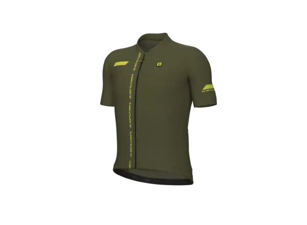 Alé PR-E Follow Me Herren Radtrikot Kurzarm Military Green