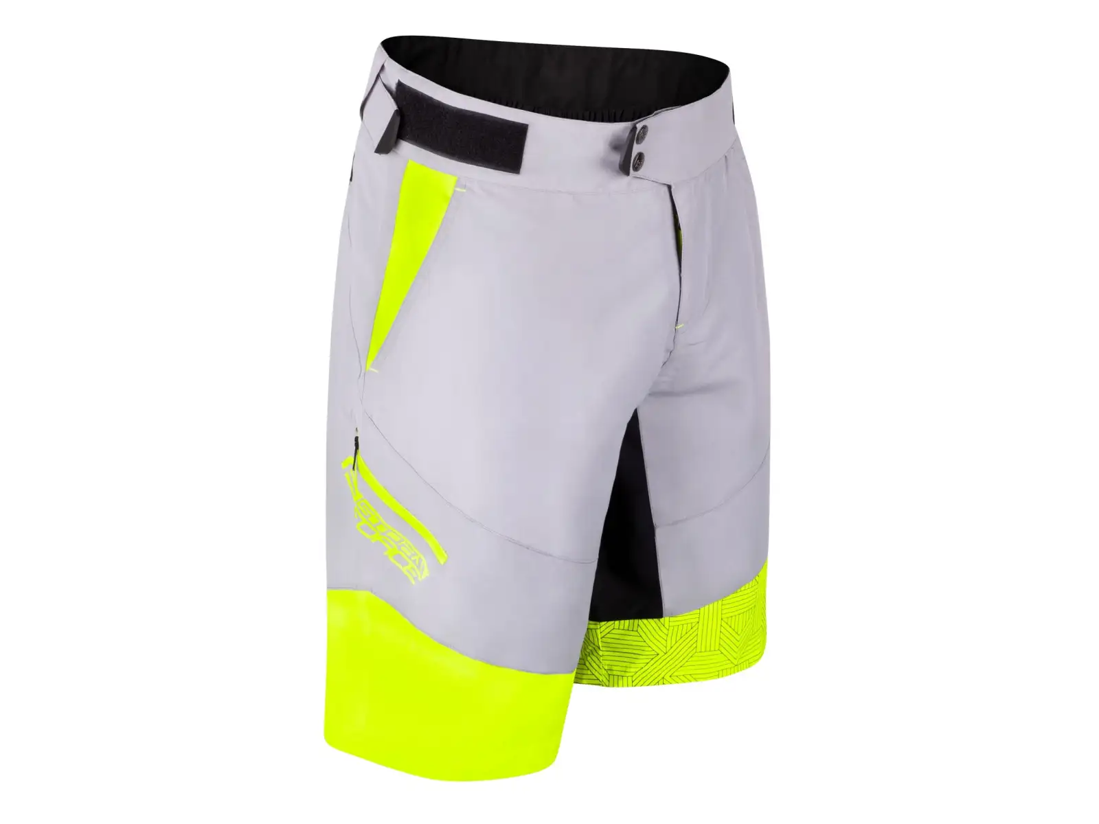 Force Storm Herren MTB Shorts mit Einsatz grau/Fluo