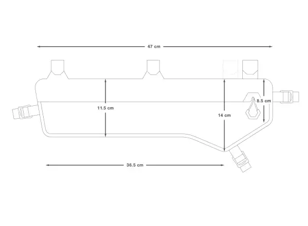 Apidura Expedition Frame Pack Tall 5 l Rahmentasche