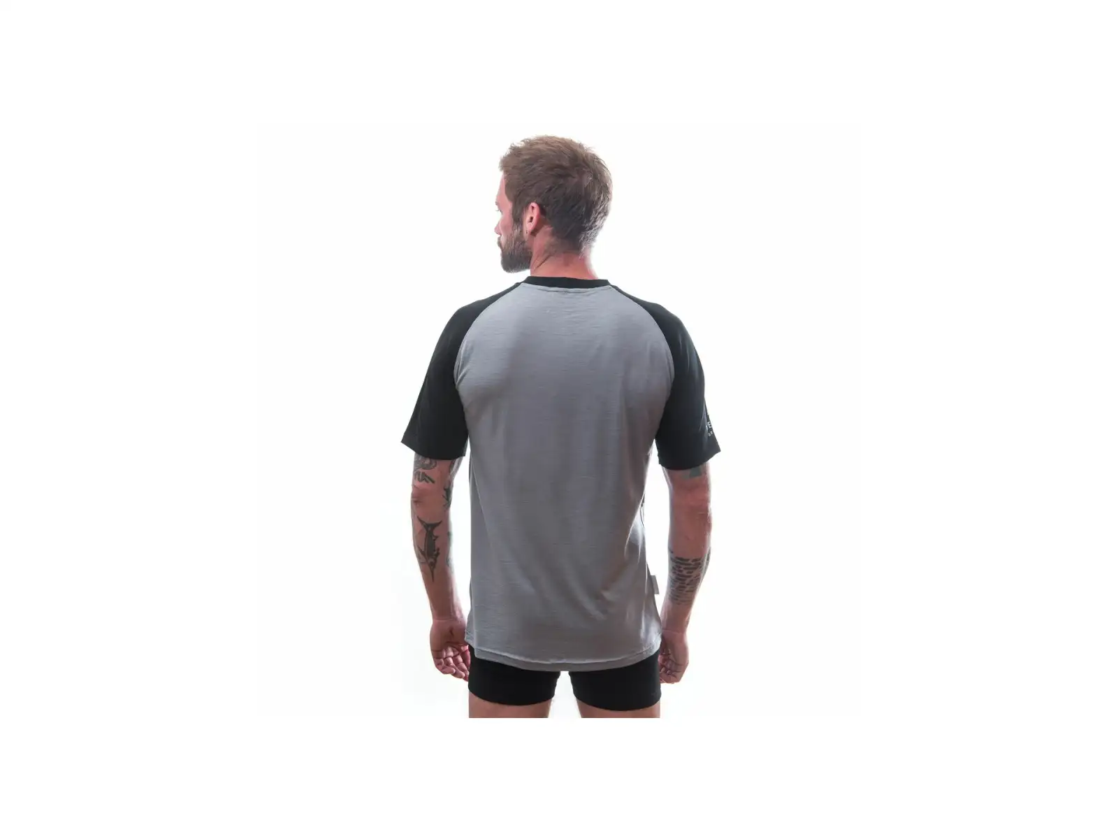 Sensor Merino Active Pt Adventure Herren T-Shirt Kurzarm Grau/Schwarz