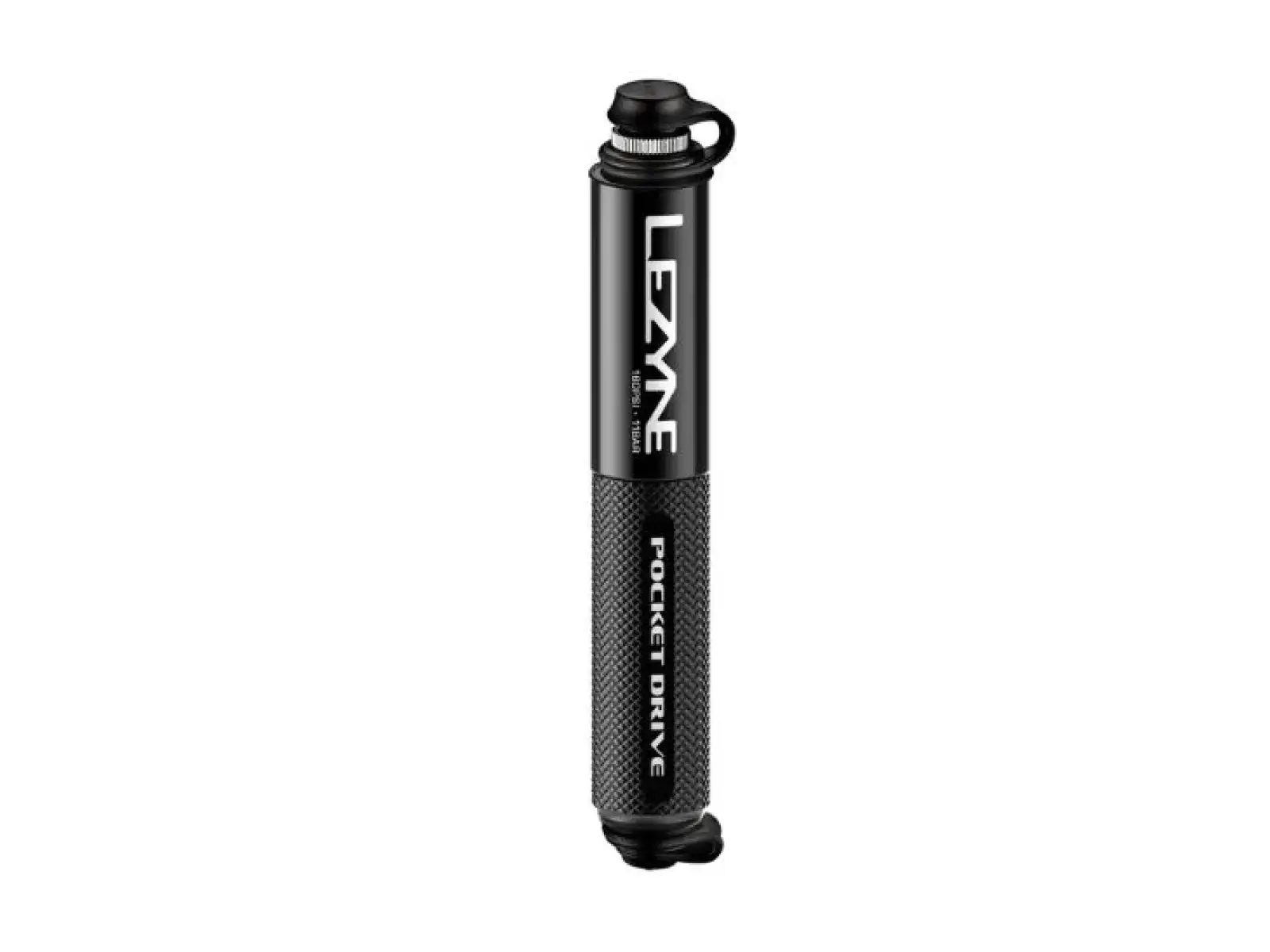 Lezyne Pocket Drive Luftpumpe Schwarz/Hochglanz