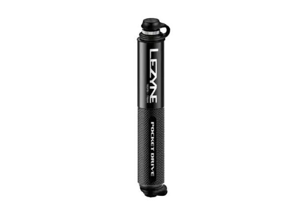 Lezyne Pocket Drive Luftpumpe Schwarz/Hochglanz
