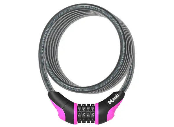 OnGuard Spiralschloss 1800×10 mm Code Pink