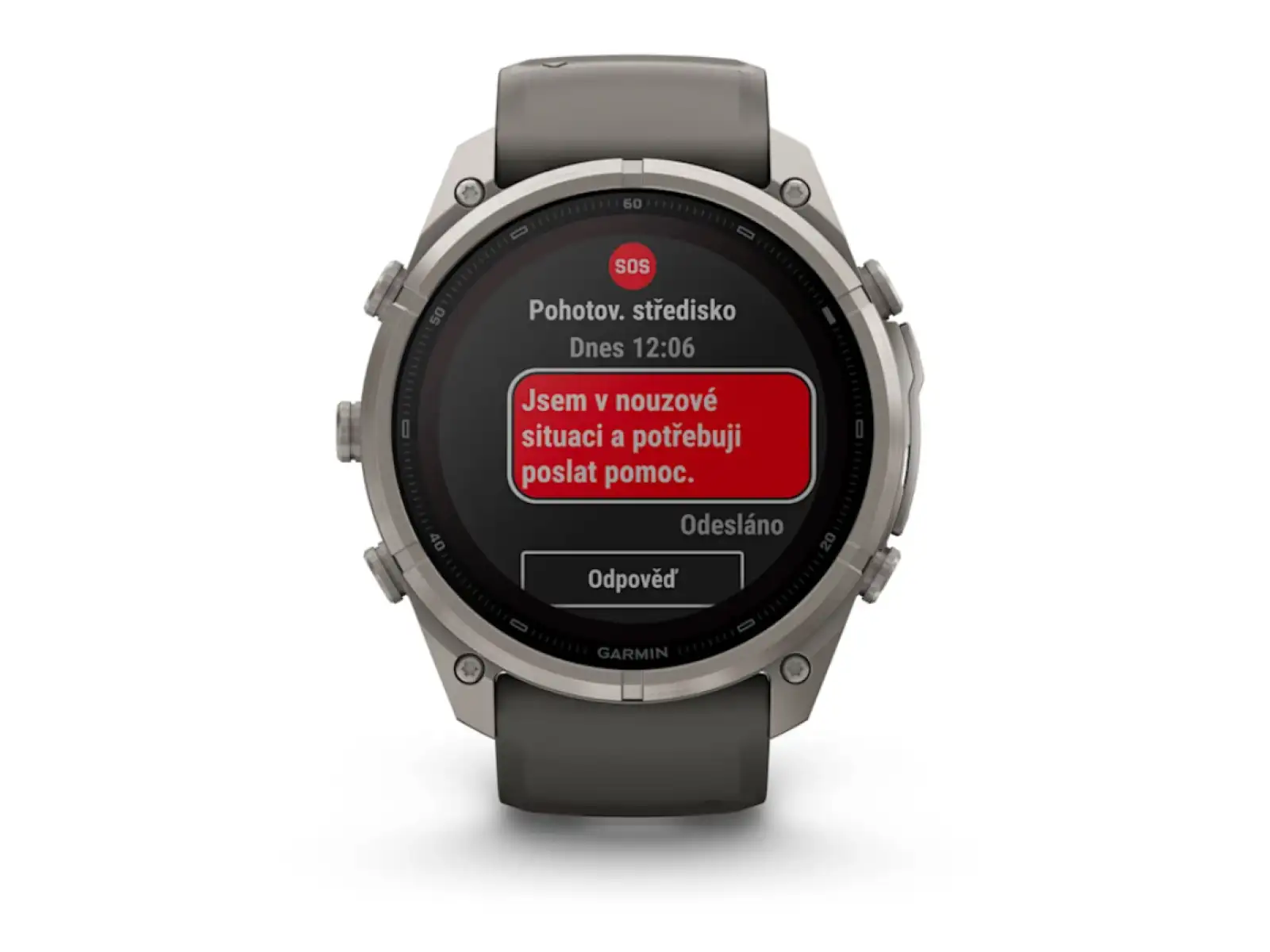 Garmin Fénix 9 Pro inReach Solar 51 mm Smartwatch Titanium Pebble Gray/Silver Gray