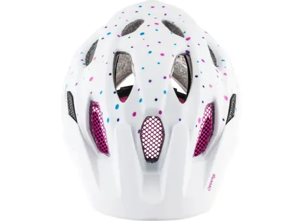 Alpina Carapax Jr. Kinderhelm White Polka Dots