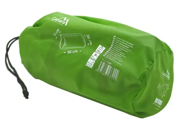 Cattara Kissen selbstaufblasend 50x30x13cm grün