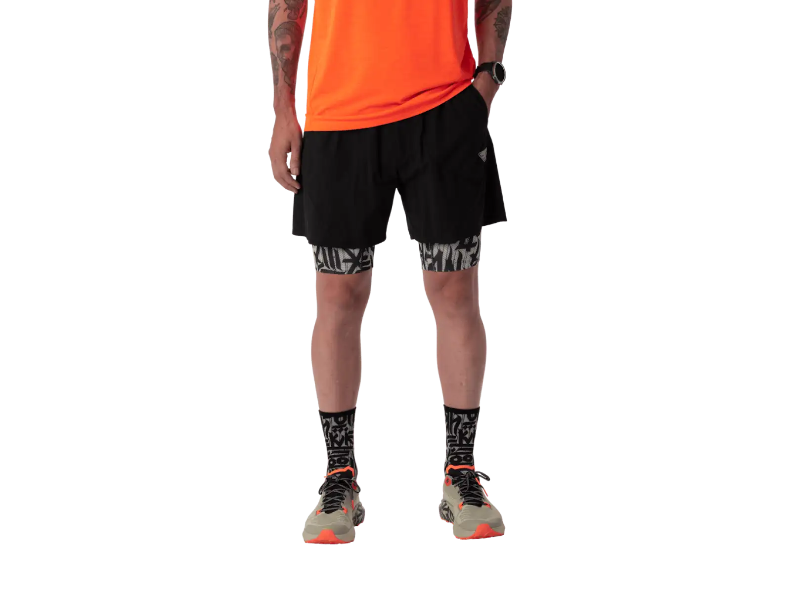 Dynafit Trail 2v1 Herren Laufshorts Black Out/Overcast
