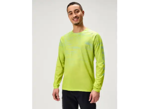 Endura LTD Marble Printed Herren-Trikot langärmlig Lime Green