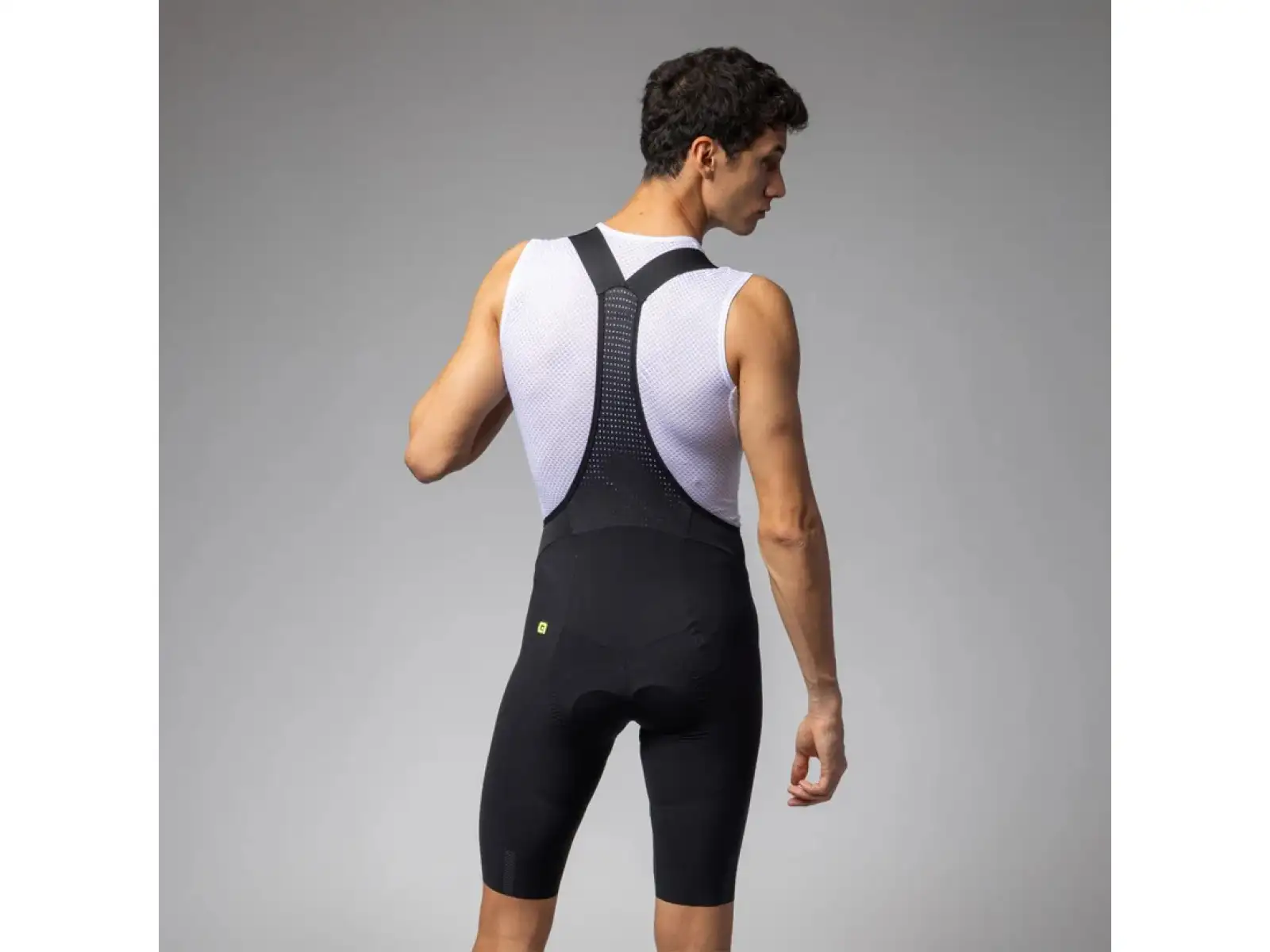 Fahrradshorts Alé R-EV1 Sprinter Herren Schwarz mit Träger