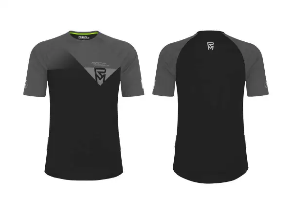 Rock Machine Enduro Herren-Endurotrikot Kurzarm Dunkelgrau/Schwarz.