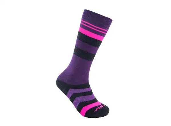 Sensor Slope Merino Socken schwarz/rosa/lila