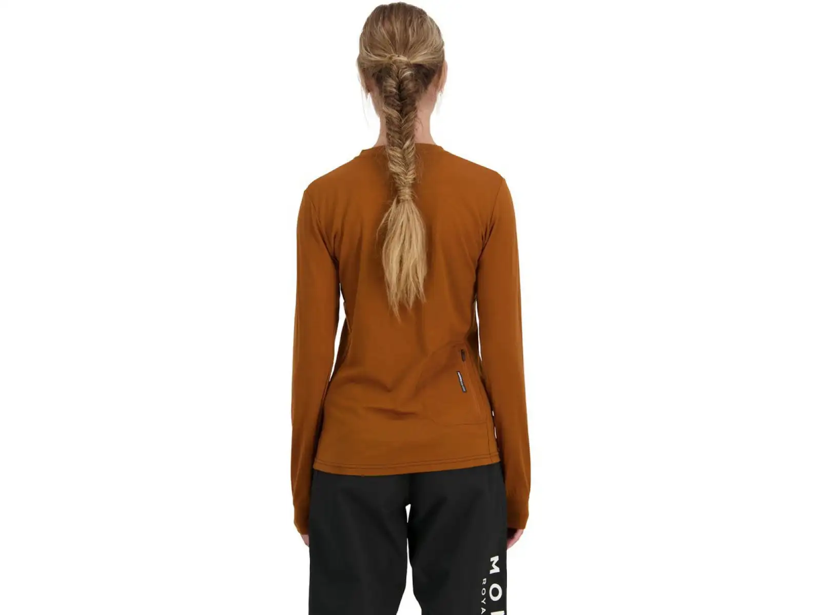 Mons Royale Redwood Enduro VLS Damen-T-Shirt Midnight Terrazzo/Kupfer Größe S.