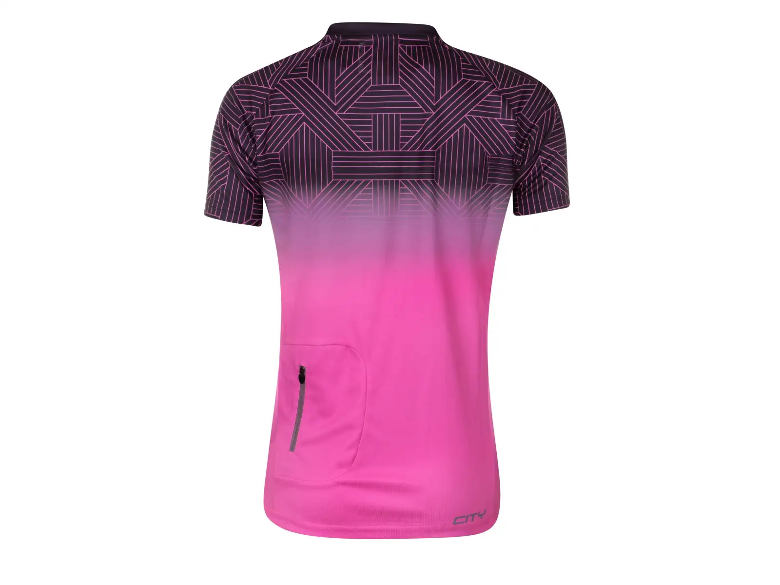 Force City Frauenradtrikot Kurzarm Rosa/Schwarz