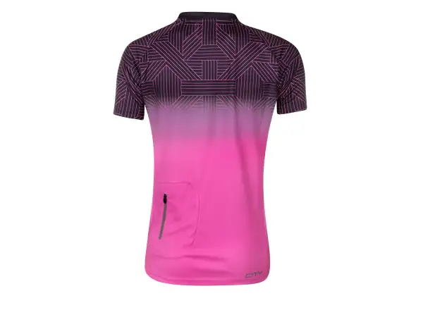 Force City Frauenradtrikot Kurzarm Rosa/Schwarz
