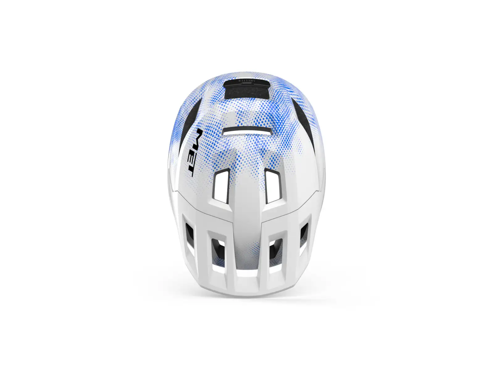 MET Shelter Youth Kinderhelm White Blue