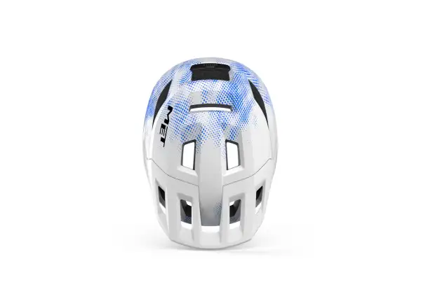 MET Shelter Youth Kinderhelm White Blue