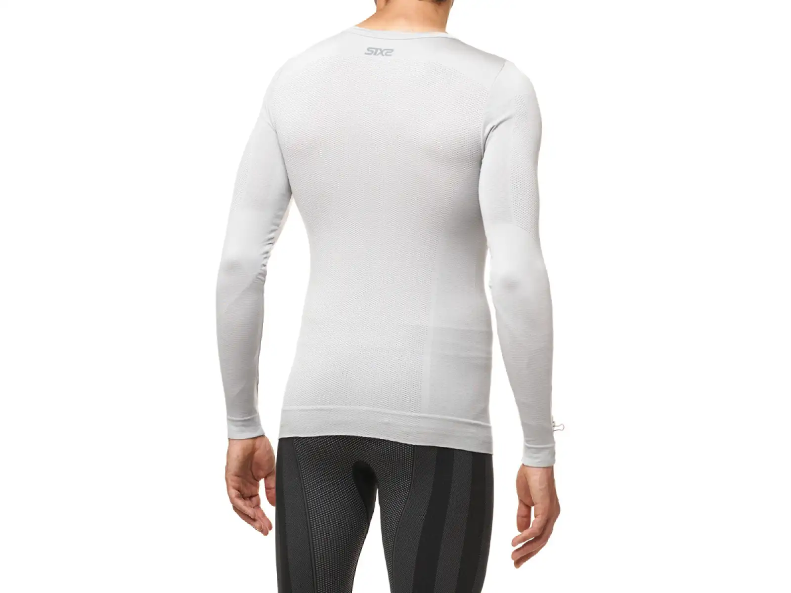 SIXS TS1 V2 Funktionsshirt Langarm Silber/Weiß