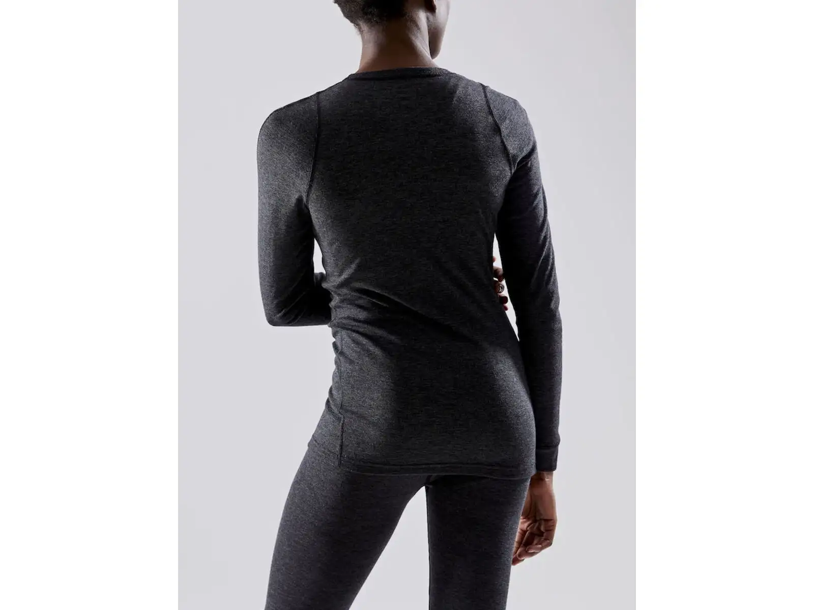 Craft Core Wool Merino Damen Set Langarmshirt+Hose black
