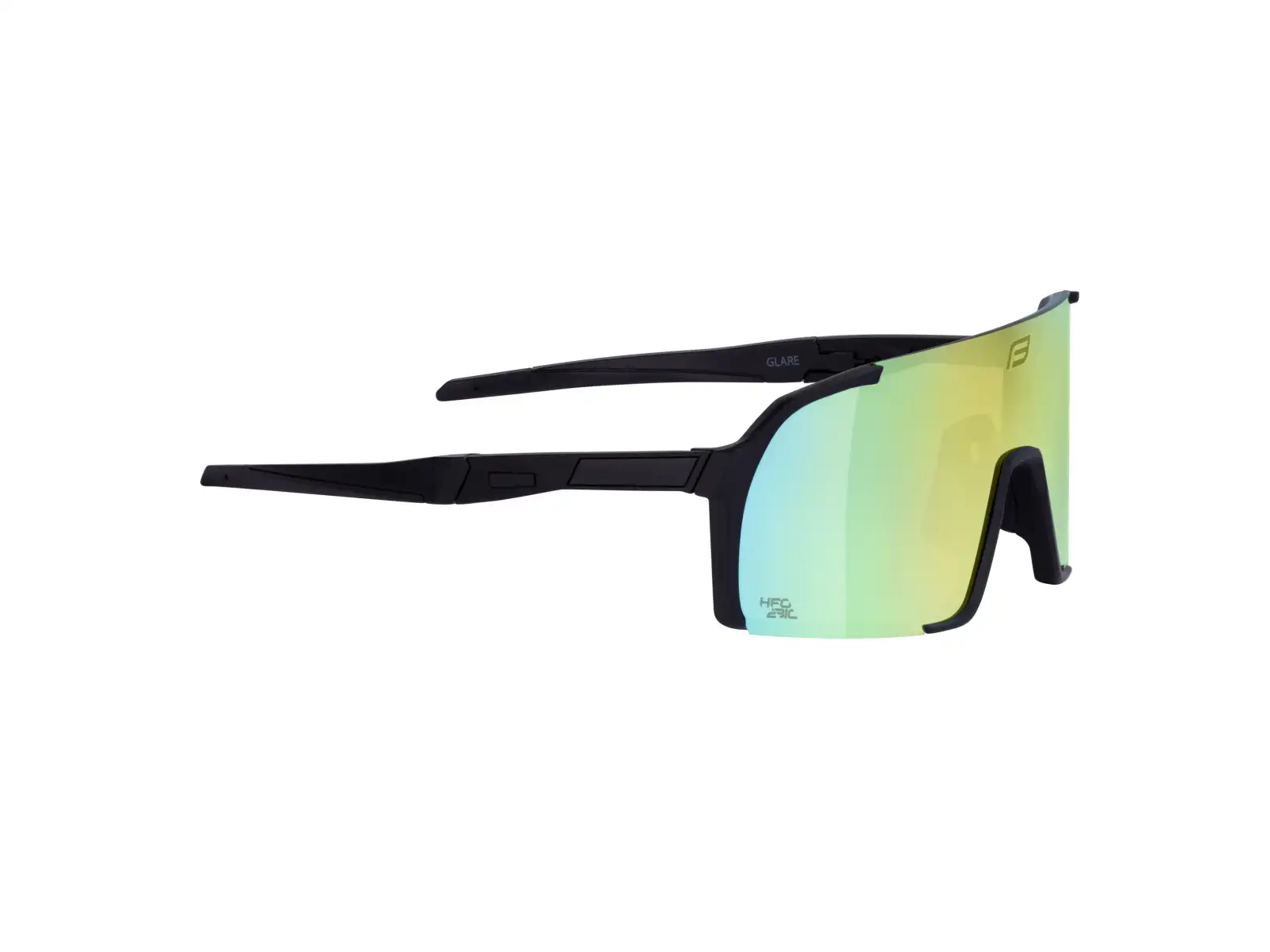 Force Glare Brille schwarz/gelb Spiegelglas