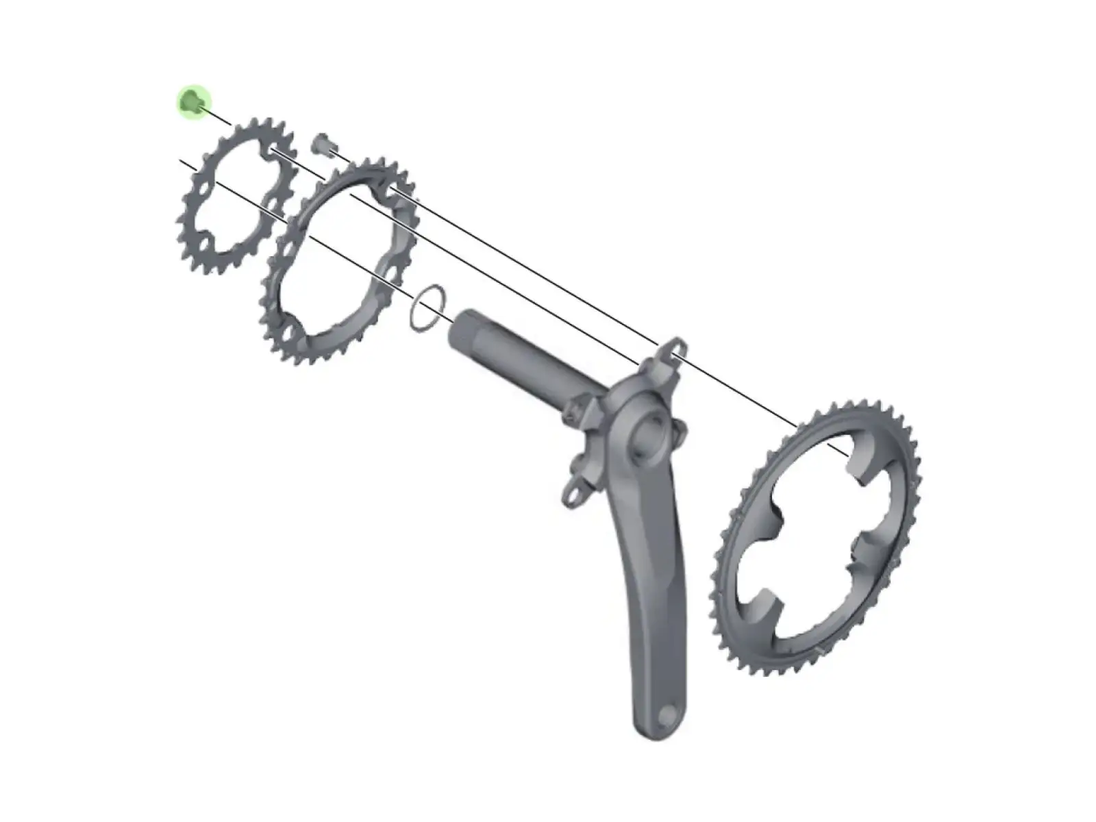 Shimano Kettenblattschrauben M8×8,5 mm