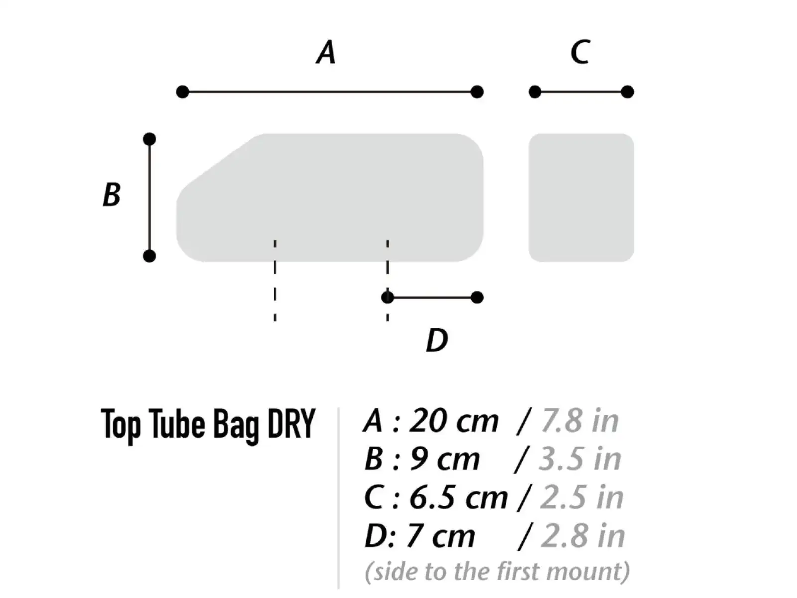 Woho X-Touring Oberrohrtasche Dry 1,1 l Rahmentasche Diamond CyberCam Schwarz