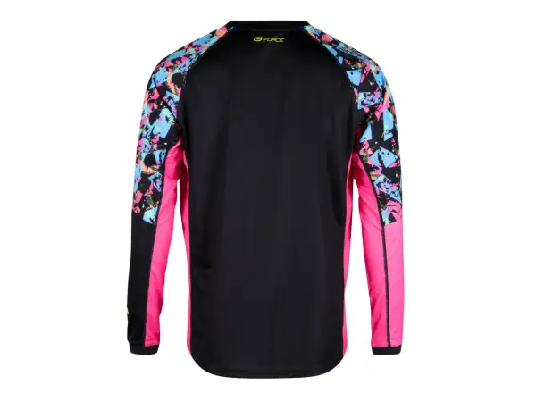 Force Reckless Unisex Langarmtrikot Schwarz/Rosa/Fluo