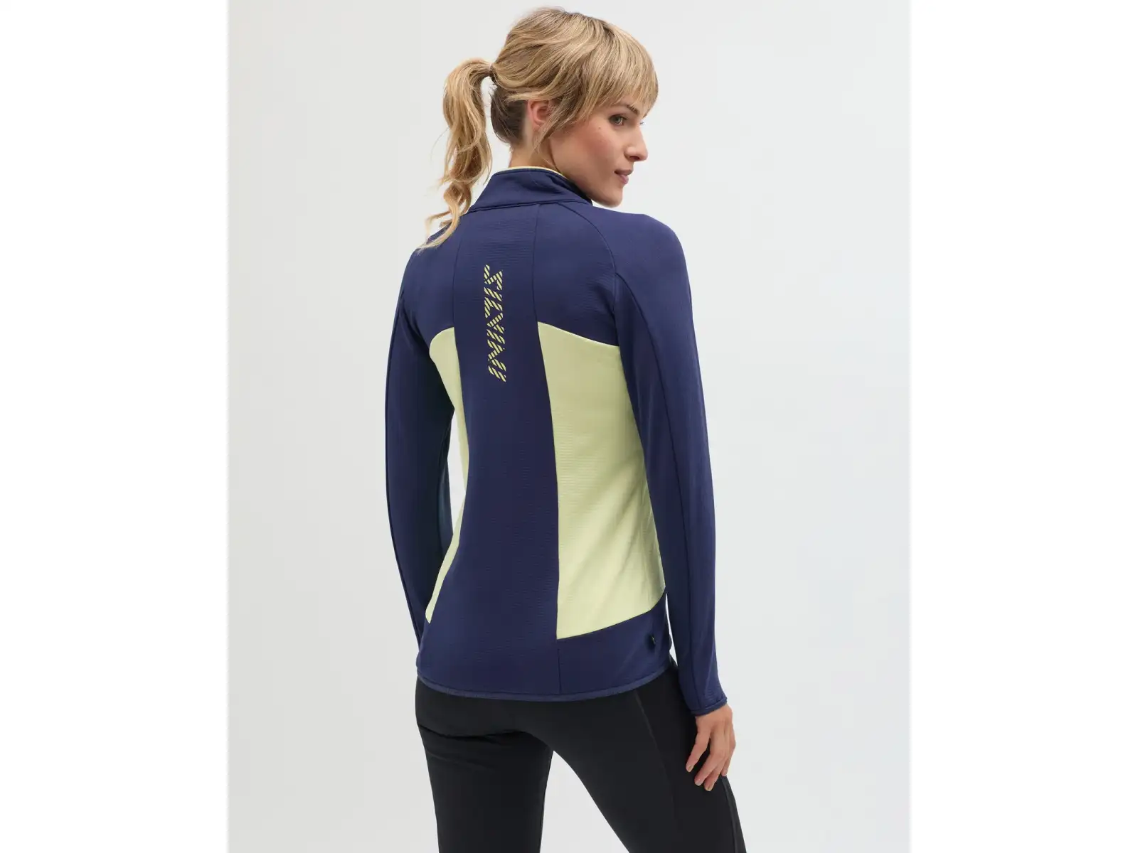 Silvini Valdaora Damen-Sweatshirt Navy/Yellow