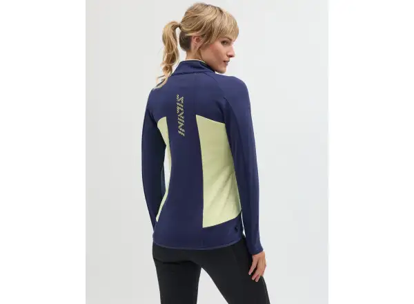 Silvini Valdaora Damen-Sweatshirt Navy/Yellow