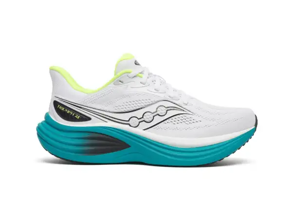 Saucony Triumph 24 Herren Laufschuhe White/Tranquil